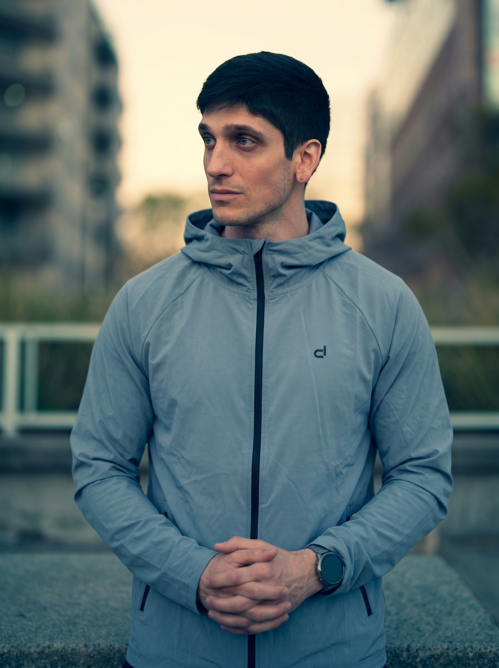Devtrek Full Zipper Hooded Jacket (Blue)