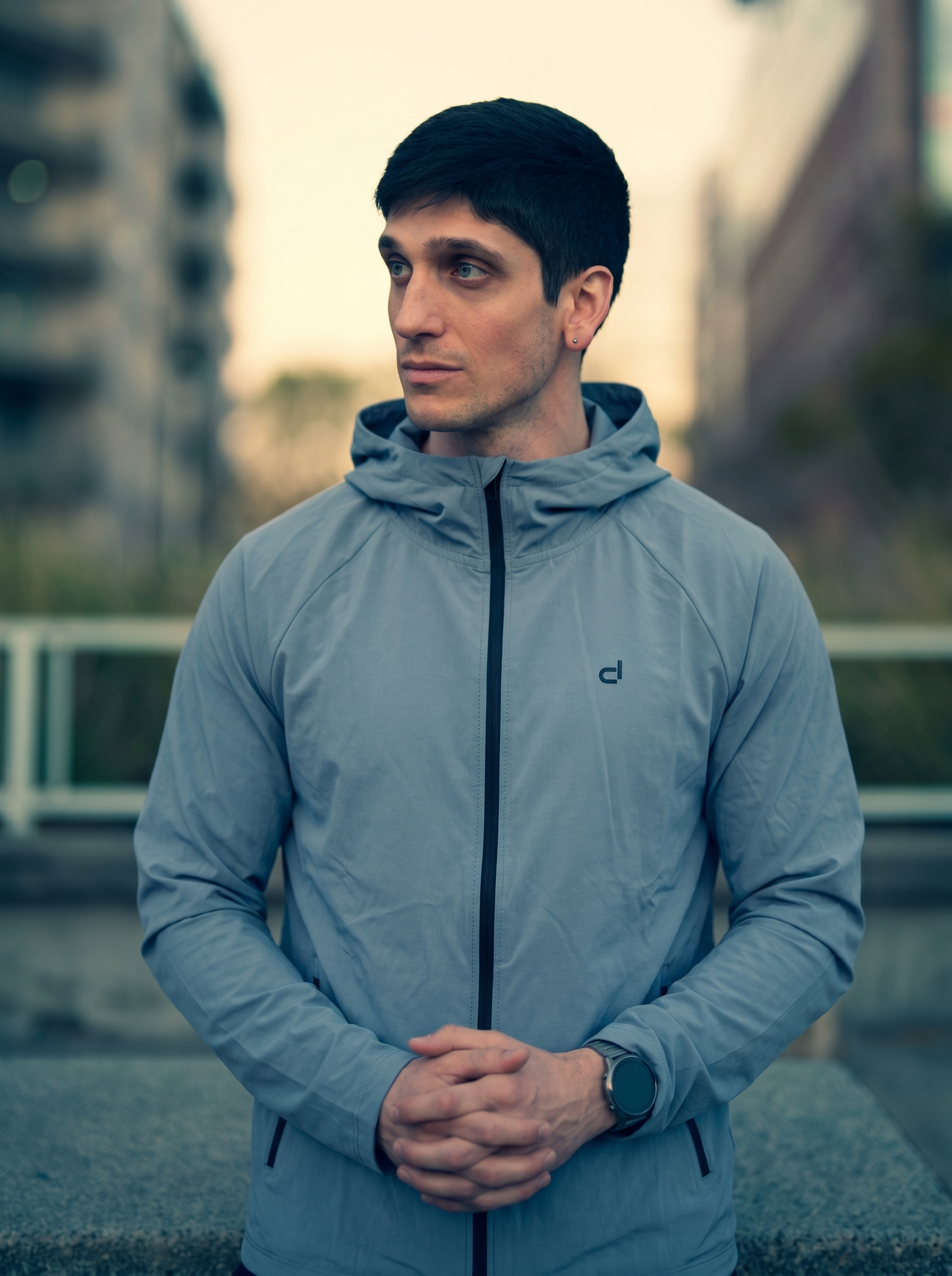 Devtrek Full Zipper Hooded Jacket (Blue)