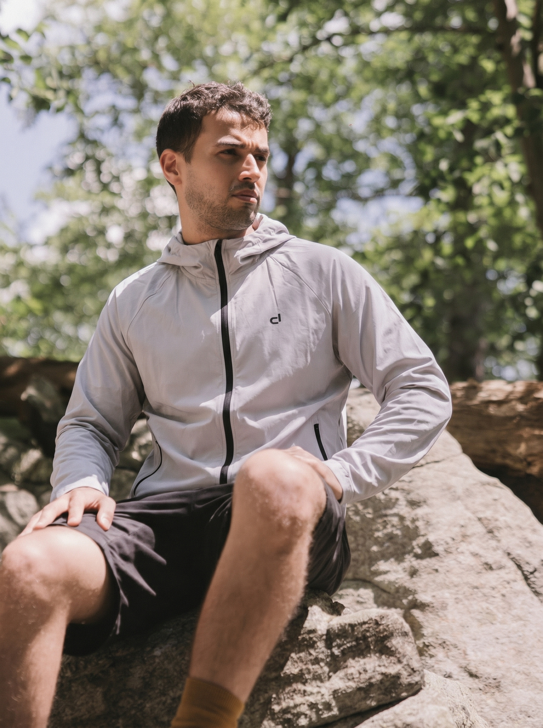 Devtrek Full Zipper Hooded Jacket (Grey)